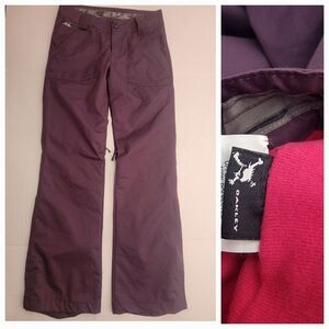 Oakley Ski Pants Womens XS Regular Fit Insulated Snow 33" Inseam Straight Purple